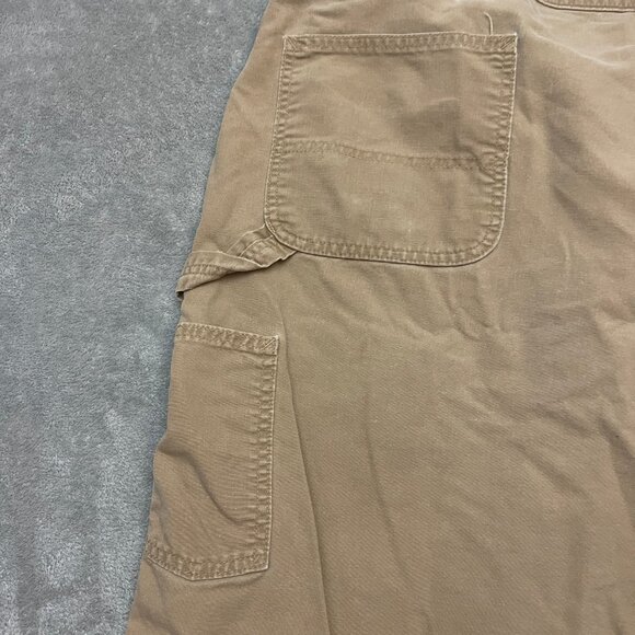 Carhartt Carpenter Shorts Size 50 x 9 Canvas Utility Work Shorts B147 DKH Brown - Picture 8 of 11